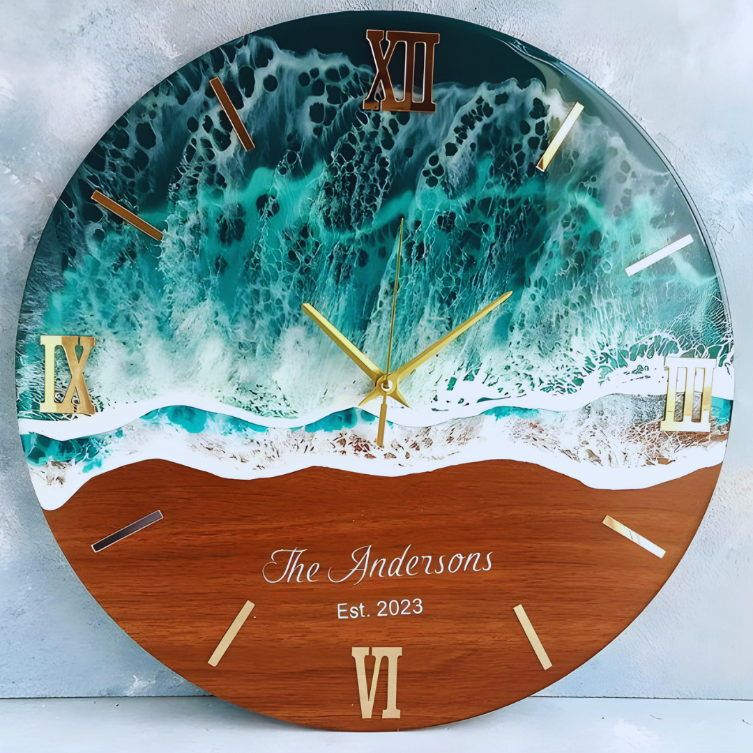 Epoxy River Craft Clock