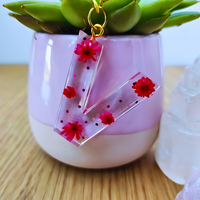 Floral Fusion Resin Key Rings thumbnail