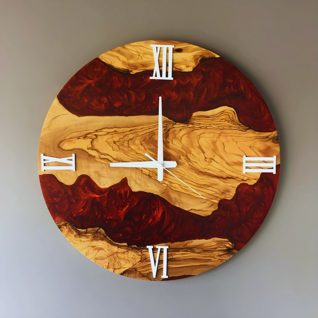 Multi Color Epoxy Clocks