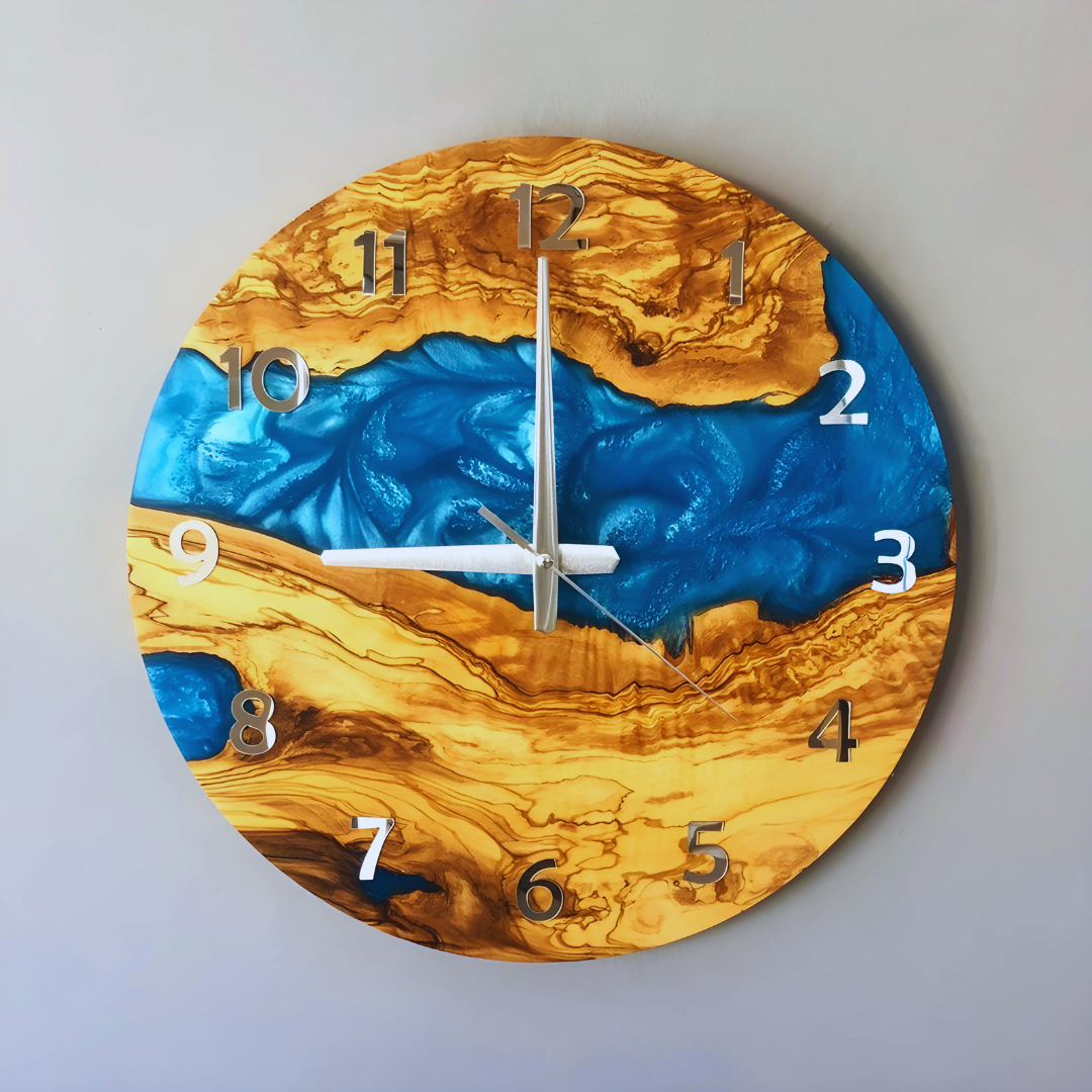 Multi Color Epoxy Clocks
