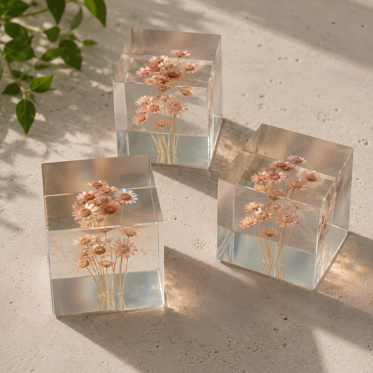 Pink Mini Daisy Epoxy Paper Weight