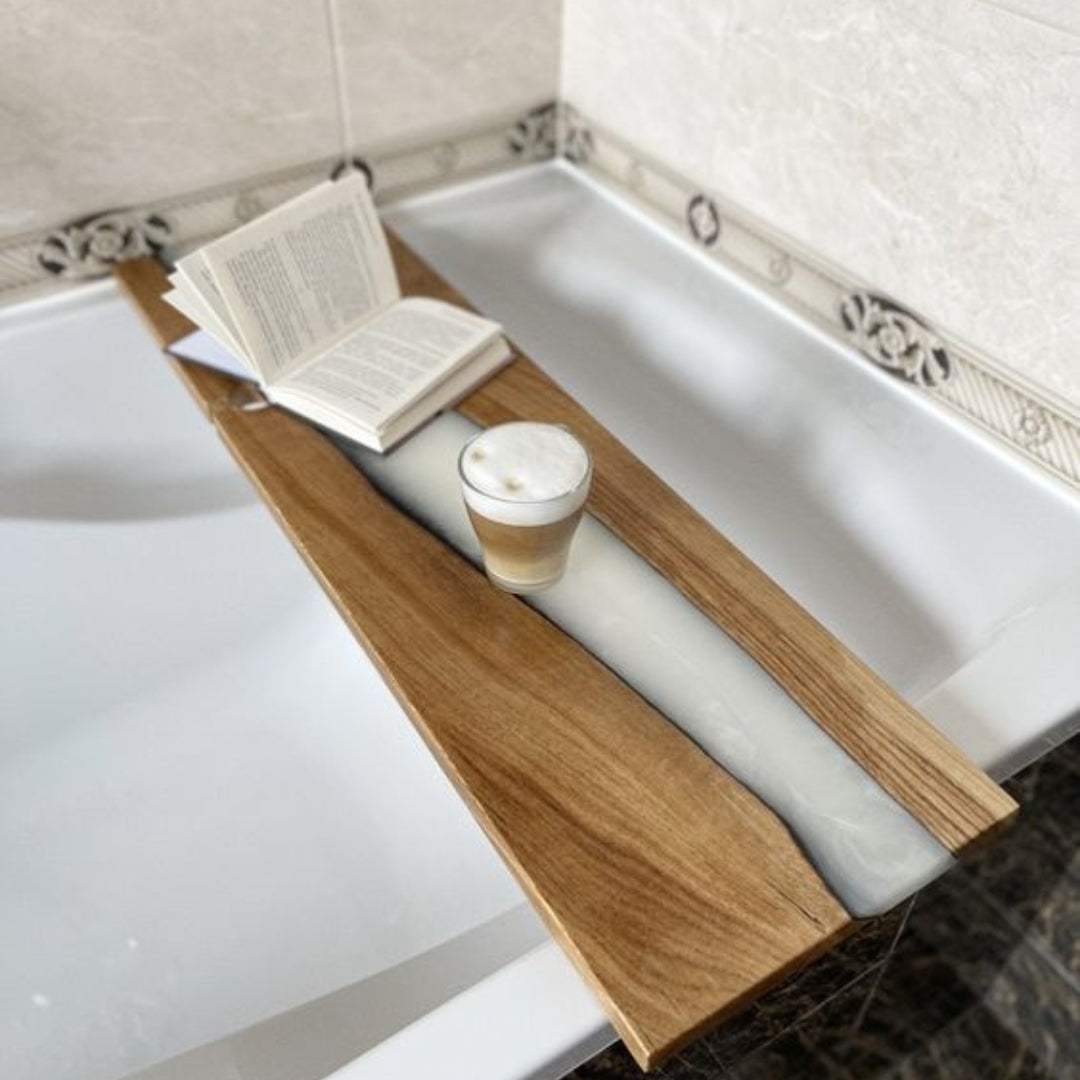 Resin Crafted Bath Trays for Serene Baths