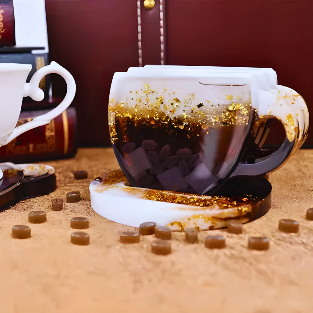 Coffee Beans Epoxy Coaster
