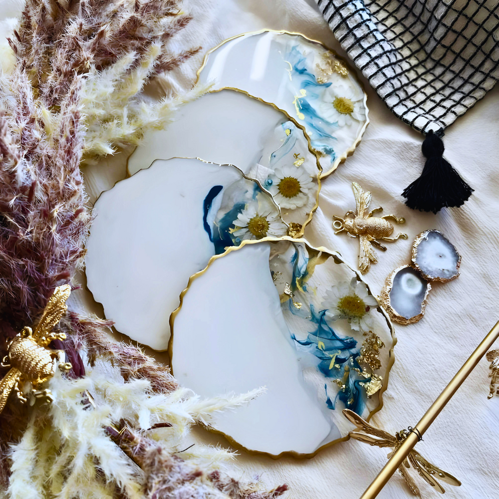 Liquid Art Epoxy Resin Coaster