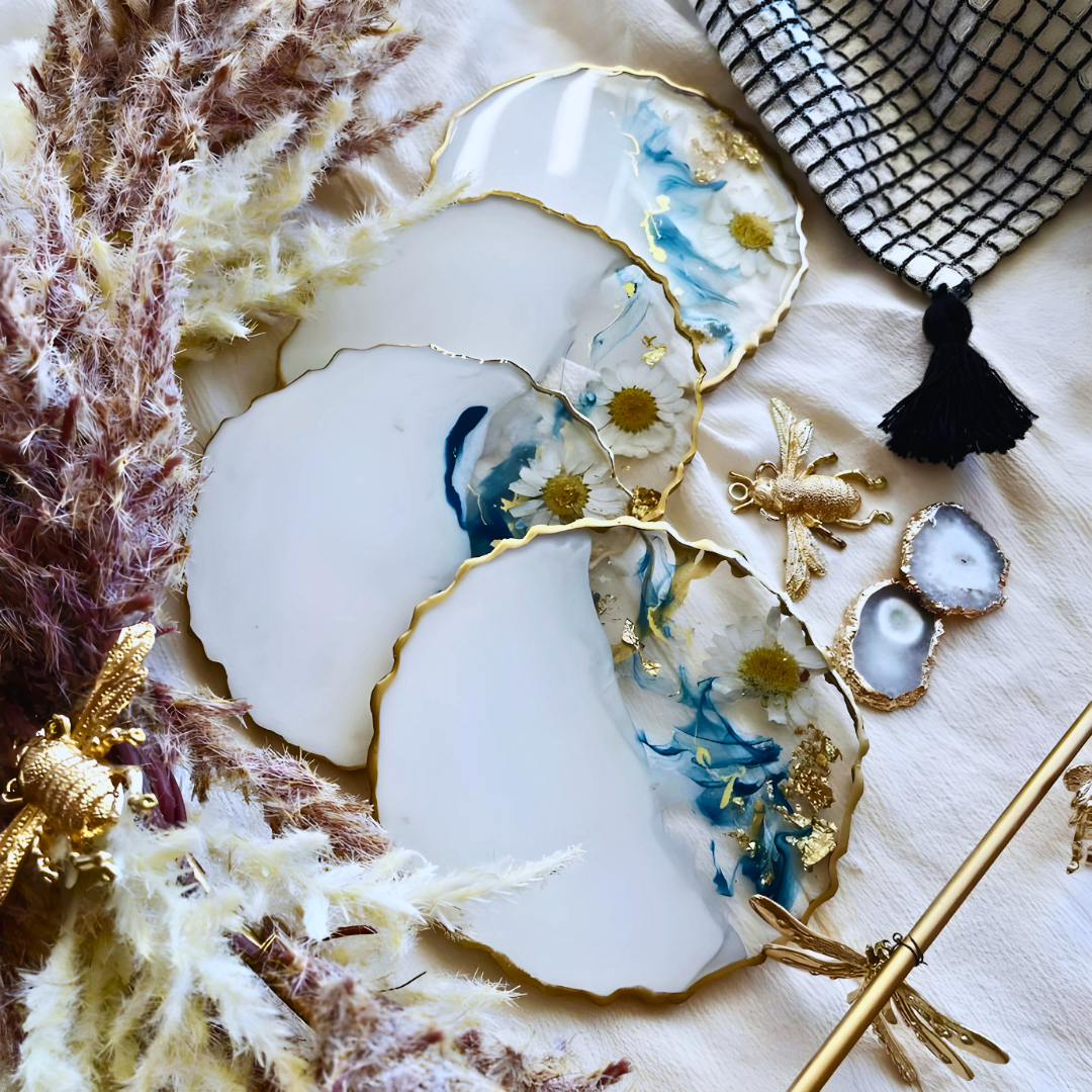 Liquid Art Epoxy Resin Coaster