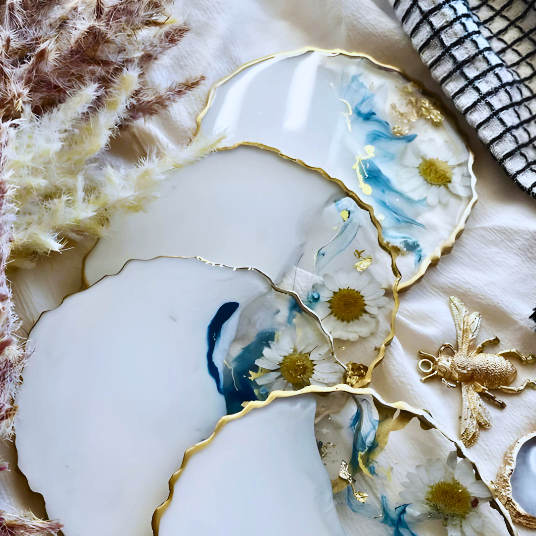 Liquid Art Epoxy Resin Coaster