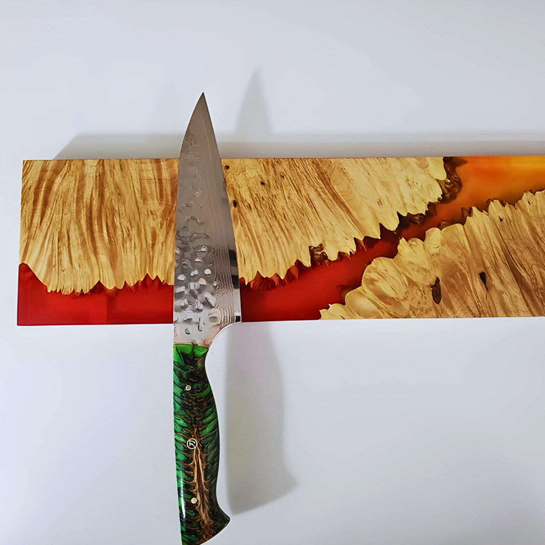 Flaming Epoxy Knife Holder