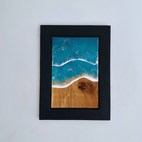 White Crashing Waves Resin Wall Art thumbnail