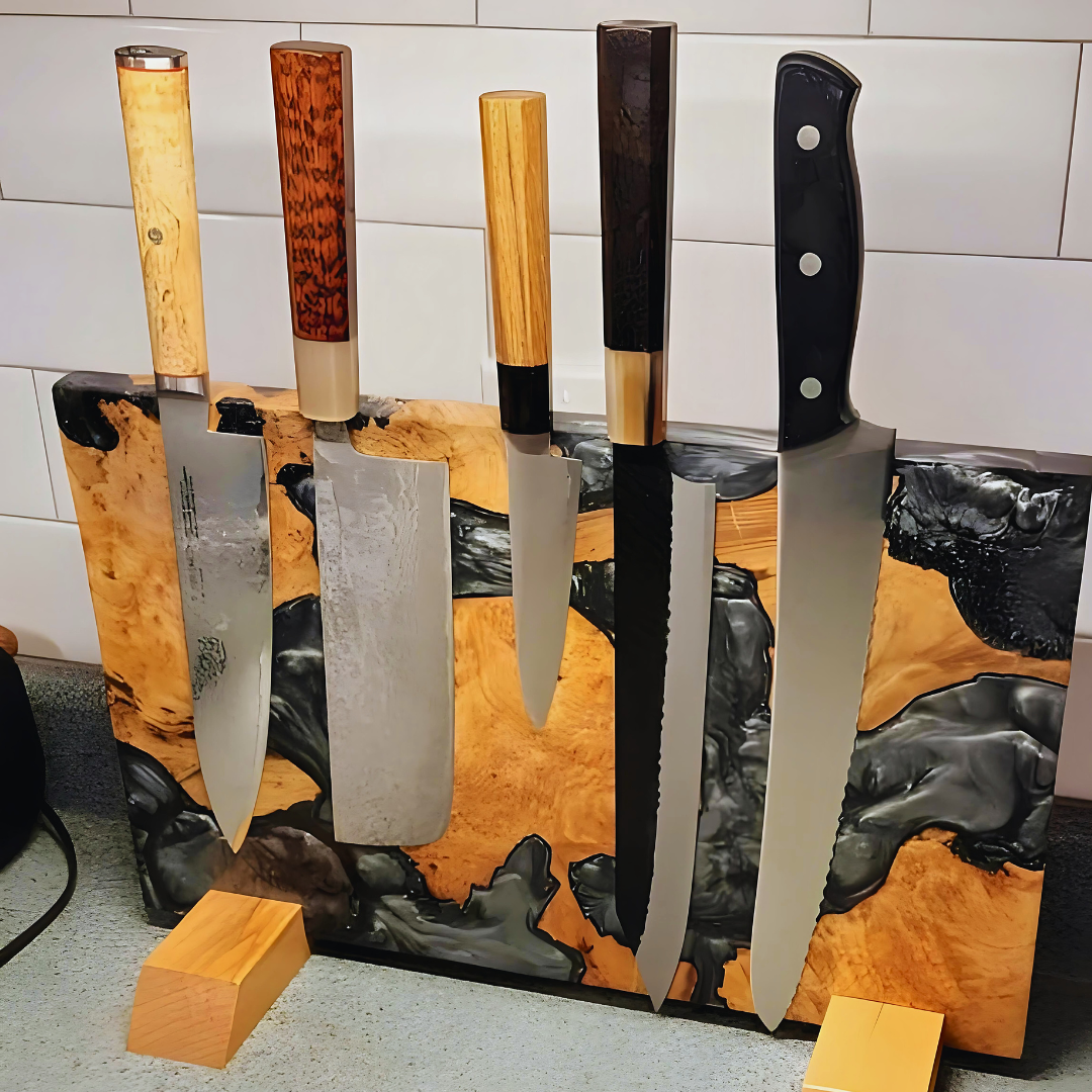 Epoxy Resin Magnetic Knife Rack /  Holder