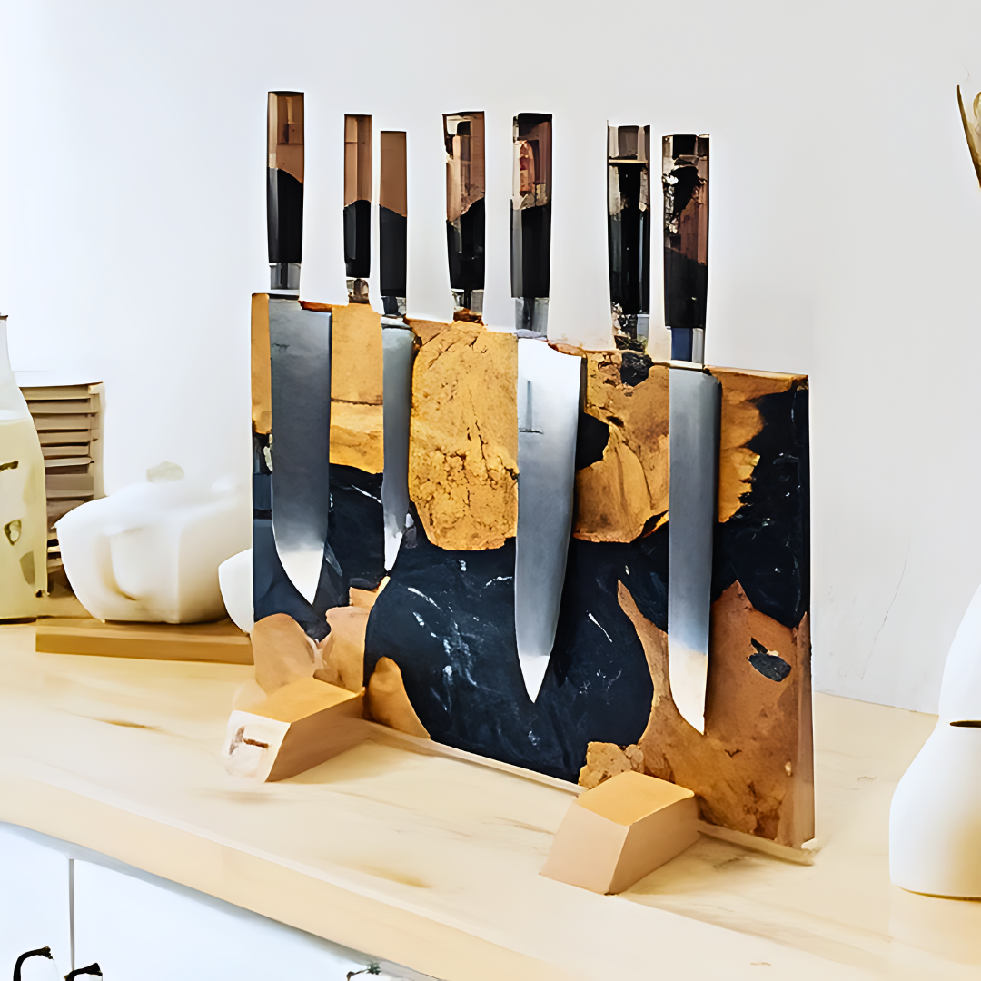 Epoxy Resin Magnetic Knife Rack /  Holder