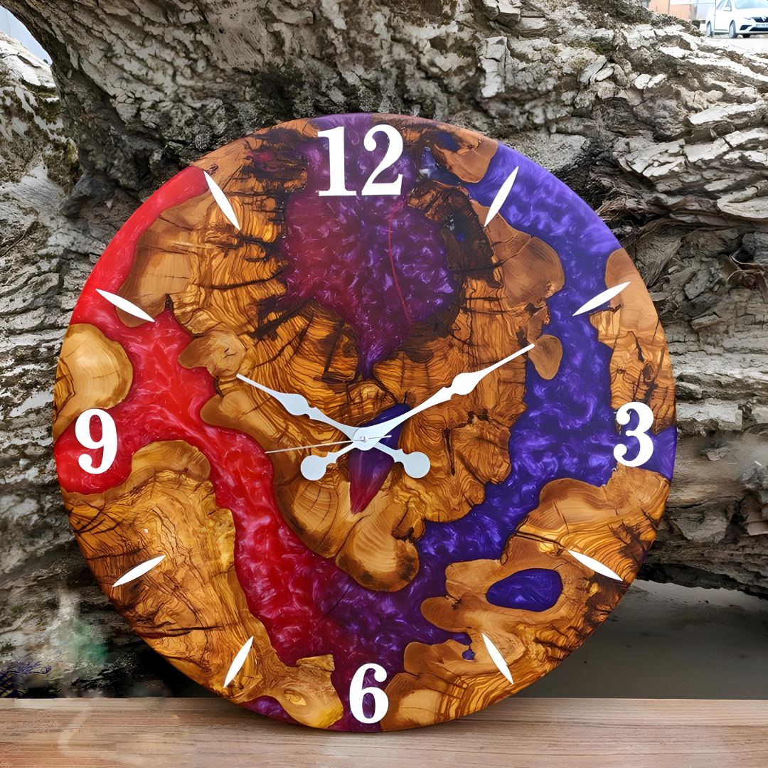 Colorful Epoxy Clocks