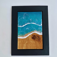 White Crashing Waves Resin Wall Art thumbnail
