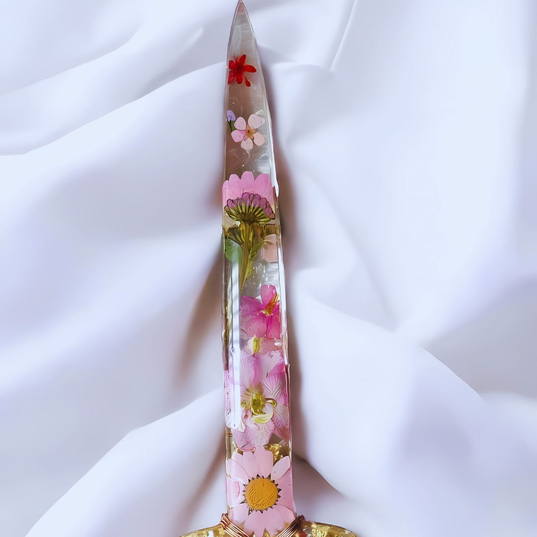 Flowers - Handcrafted Resin Sword