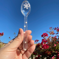 Epoxy Resin Snowflake Spoons thumbnail