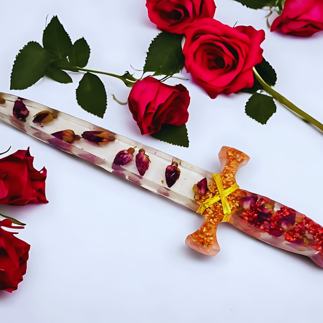 Flowers - Handcrafted Resin Sword