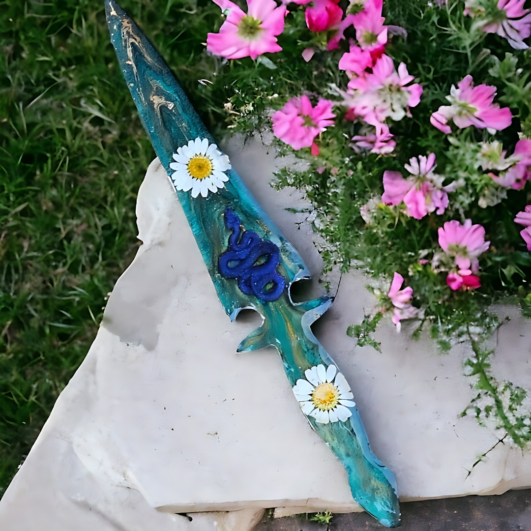 Flowers - Handcrafted Resin Sword