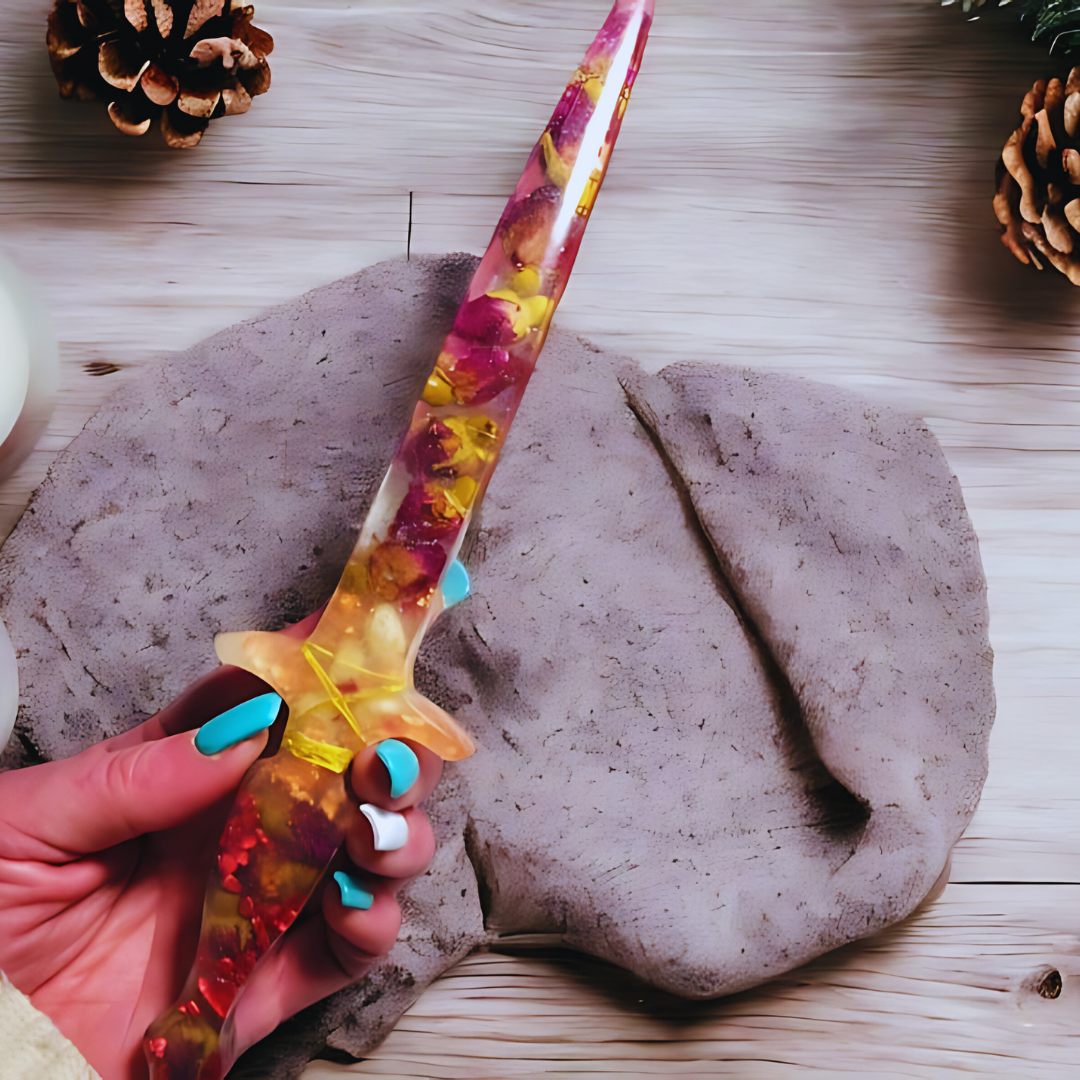 Flowers - Handcrafted Resin Sword