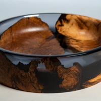 Oak Wood Black Epoxy Bowls thumbnail
