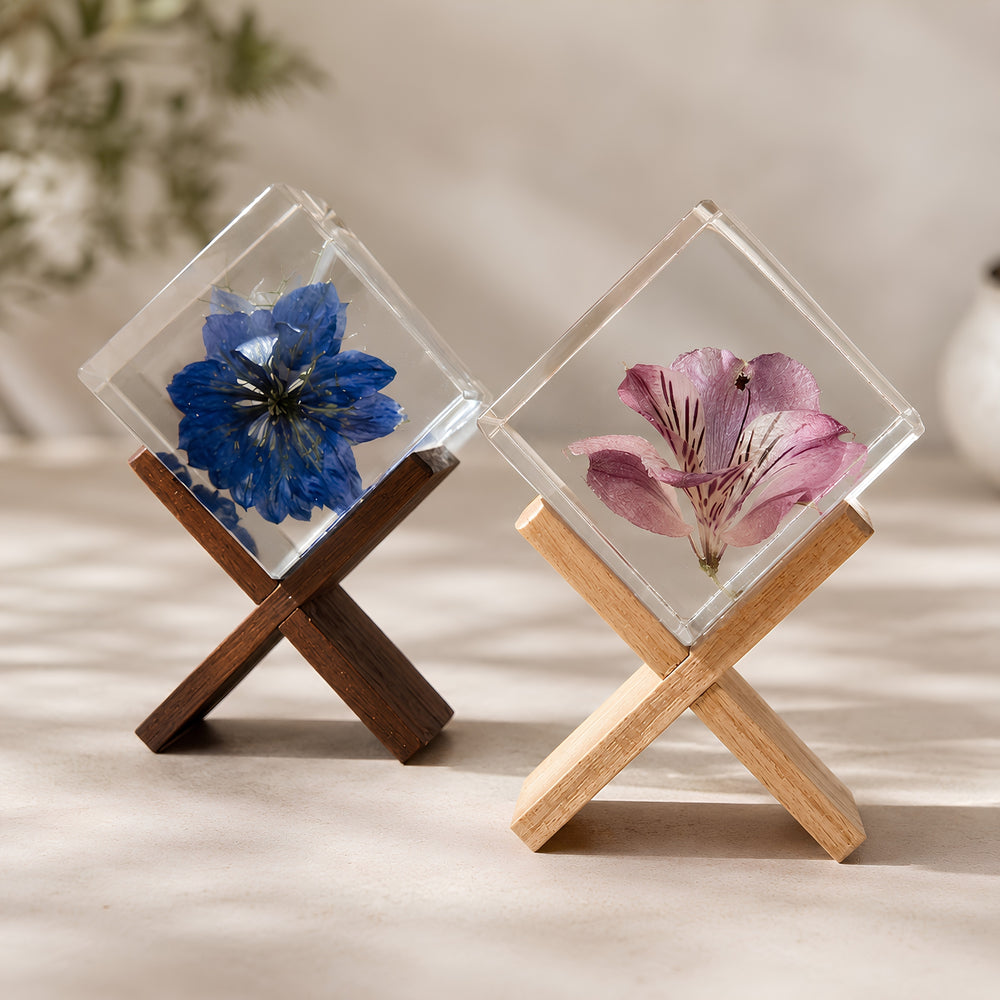 Memories in Bloom Epoxy Paperweight