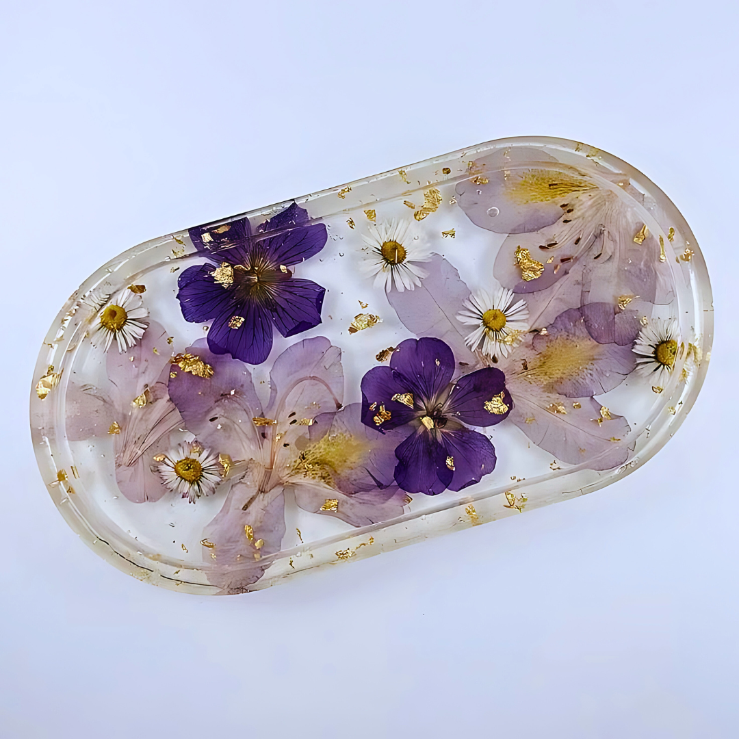 Enchanted Garden Epoxy Tray