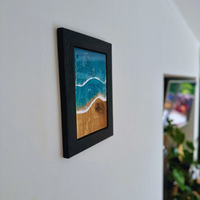 White Crashing Waves Resin Wall Art thumbnail