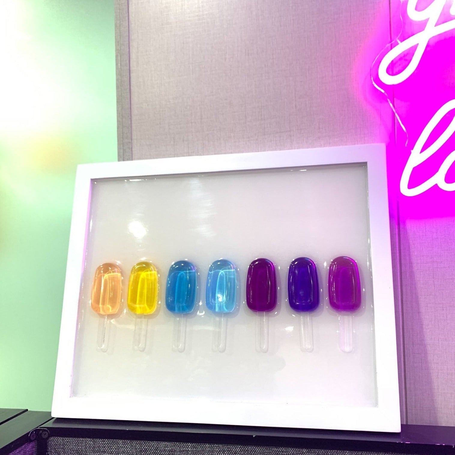 Epoxy Popsicle Wall Art