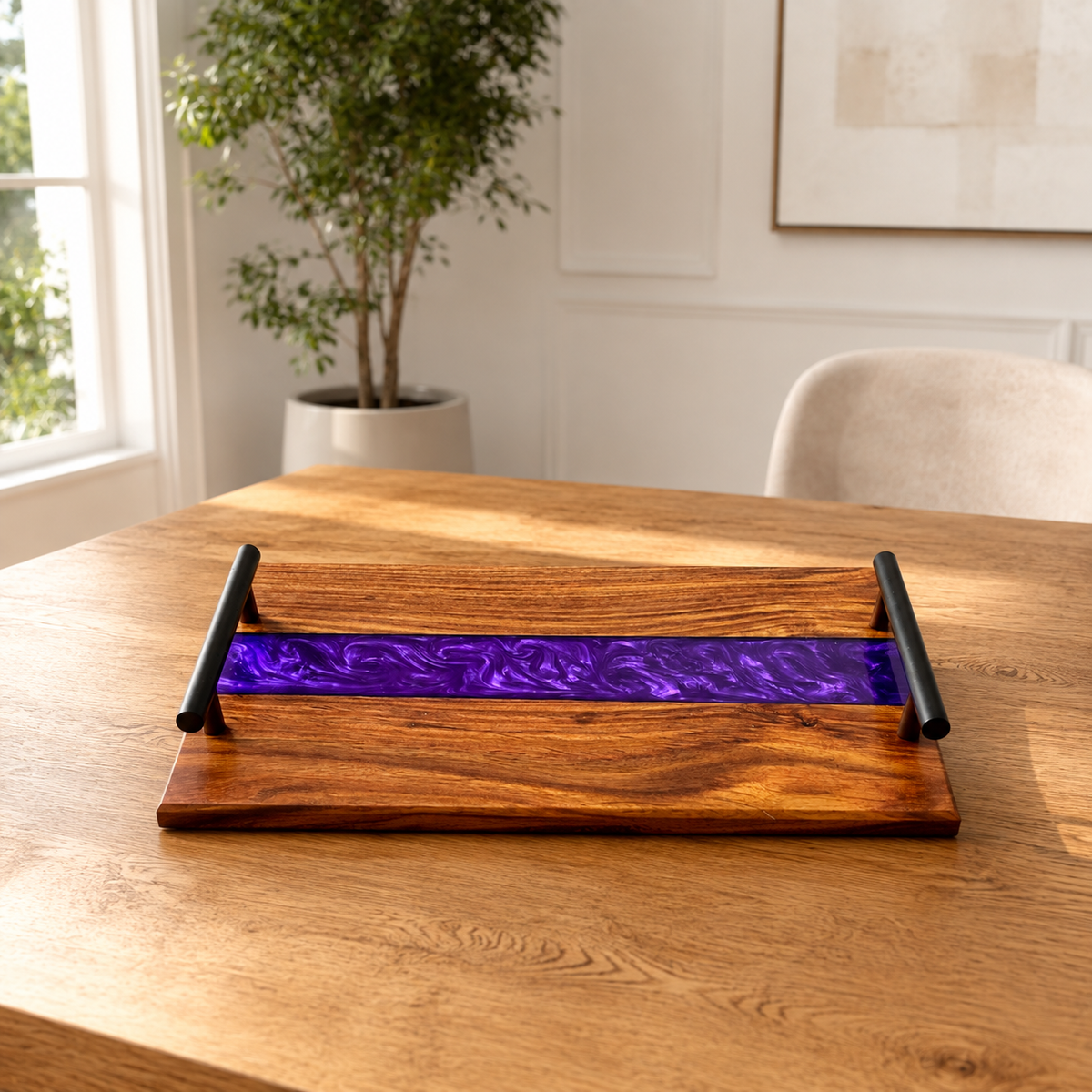 Wood&Epoxy Serving Tray