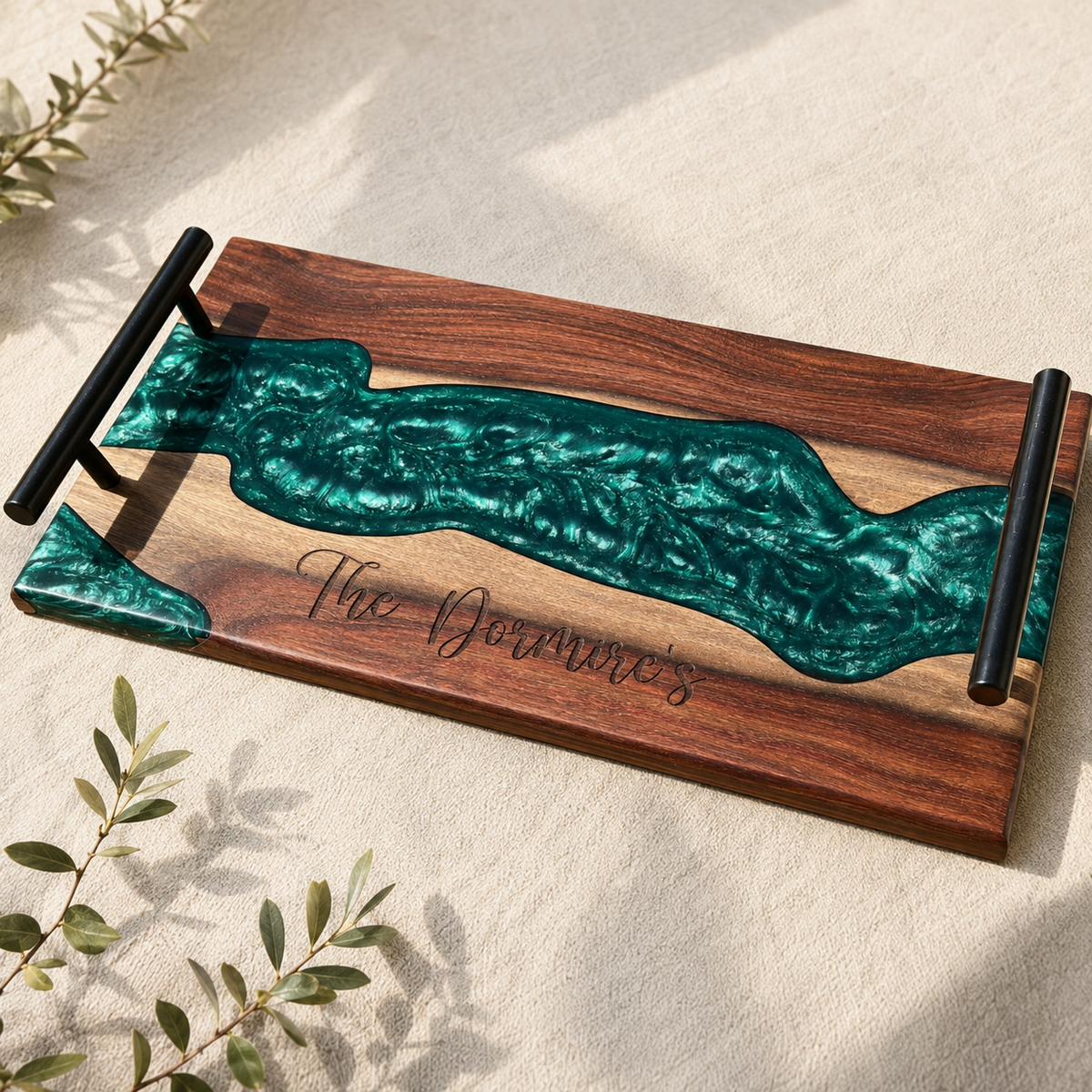 Live Edge Epoxy Charcuterie  Board