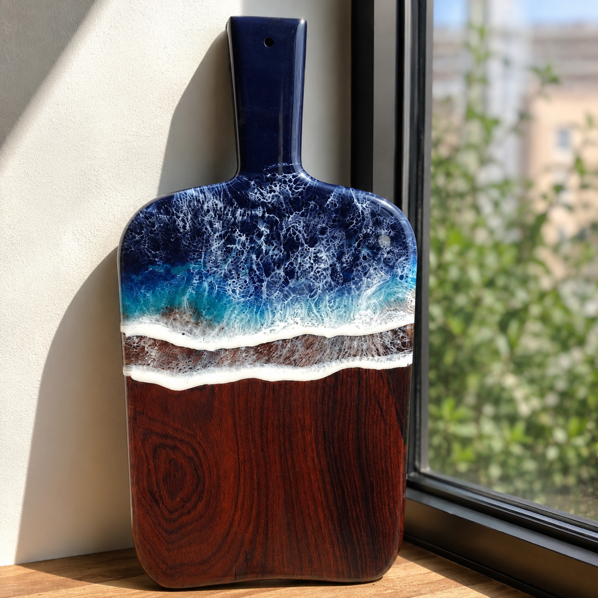 Epoxy Ocean Cutting Board