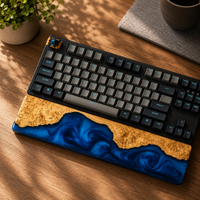 Blue Wood Epoxy Wrist Rest thumbnail