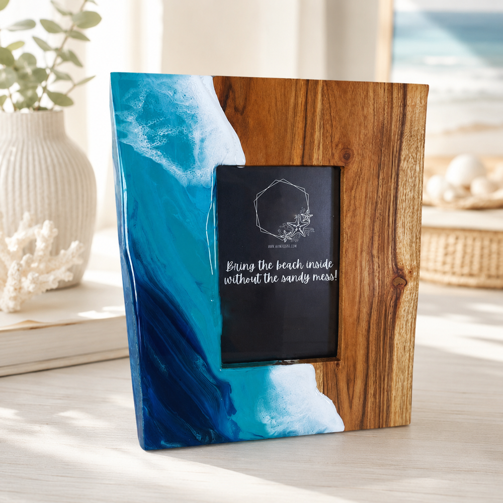 Beach-Themed Resin Frame