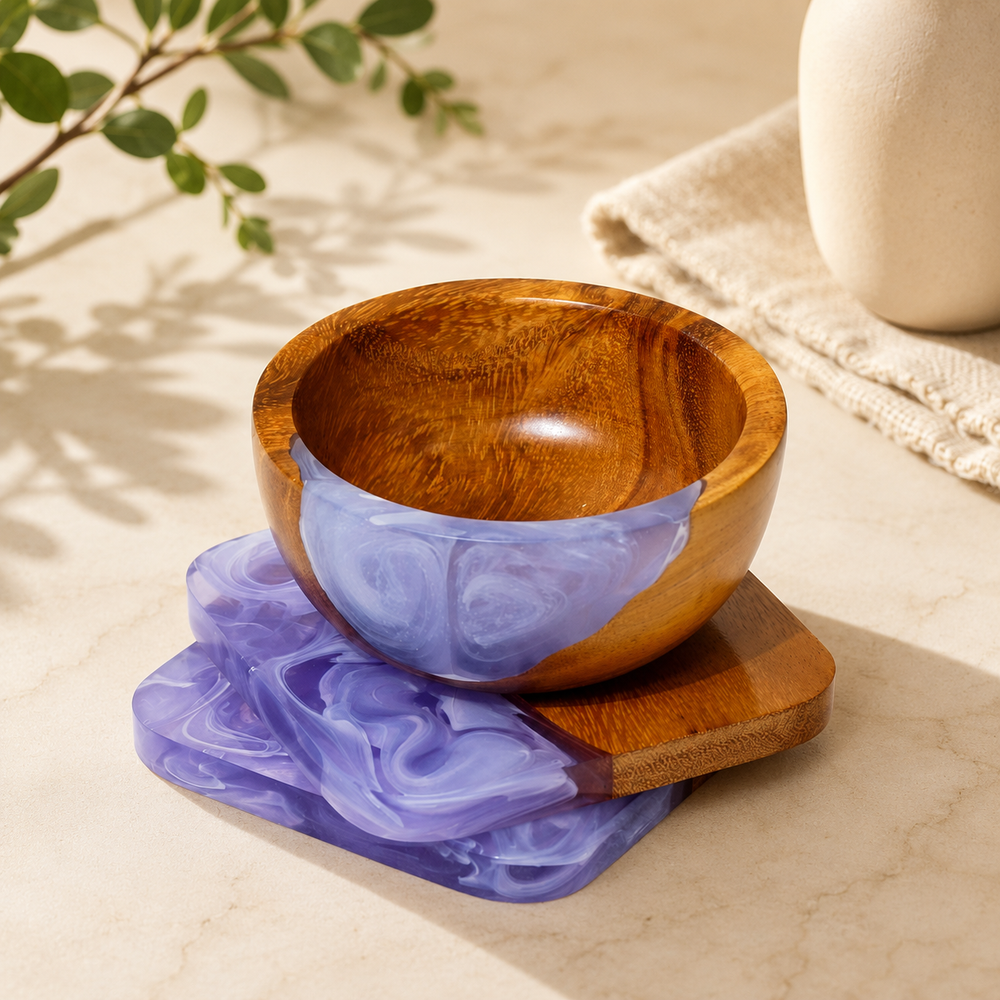 Multi Color Epoxy Dip Bowls