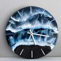 Beach Effect Resin Handmade Clock thumbnail