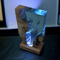 Epoxy and Wood Couple Diver Lamp thumbnail