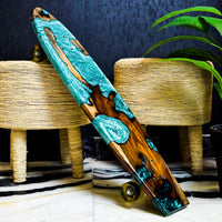 Live Edge Epoxy River Skateboard thumbnail