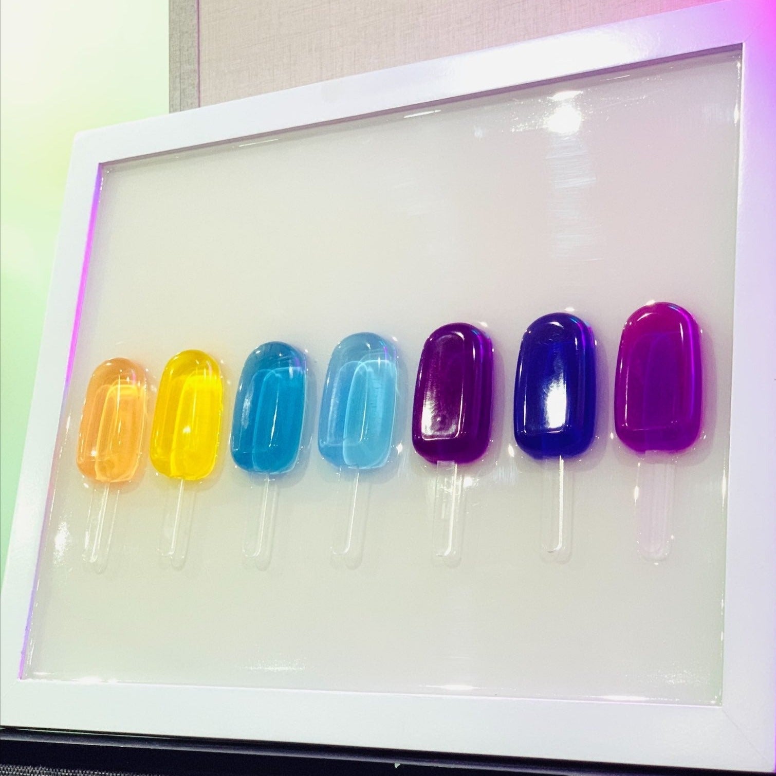 Epoxy Popsicle Wall Art
