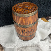 Wood Barrel Card Boxes for Wedding Receptions thumbnail