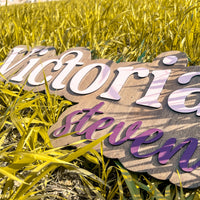 Large Wood Name Sign thumbnail