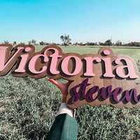 Large Wood Name Sign thumbnail