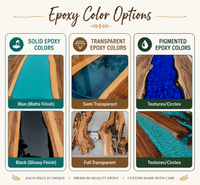 Dark Walnut Wood Ocean Table thumbnail