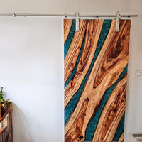 Handmade Green Epoxy Barn Door thumbnail