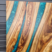 Handmade Green Epoxy Barn Door thumbnail