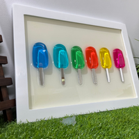 Rainbow Popsicle Resin Wall Art thumbnail