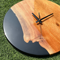 Black Epoxy Resin Wall Clock thumbnail