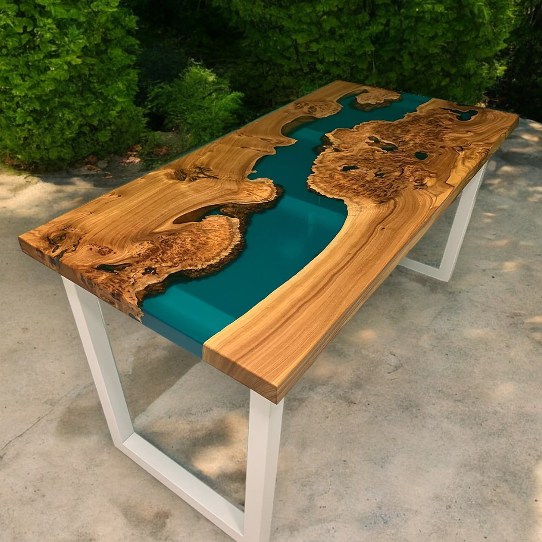 Green Epoxy Table