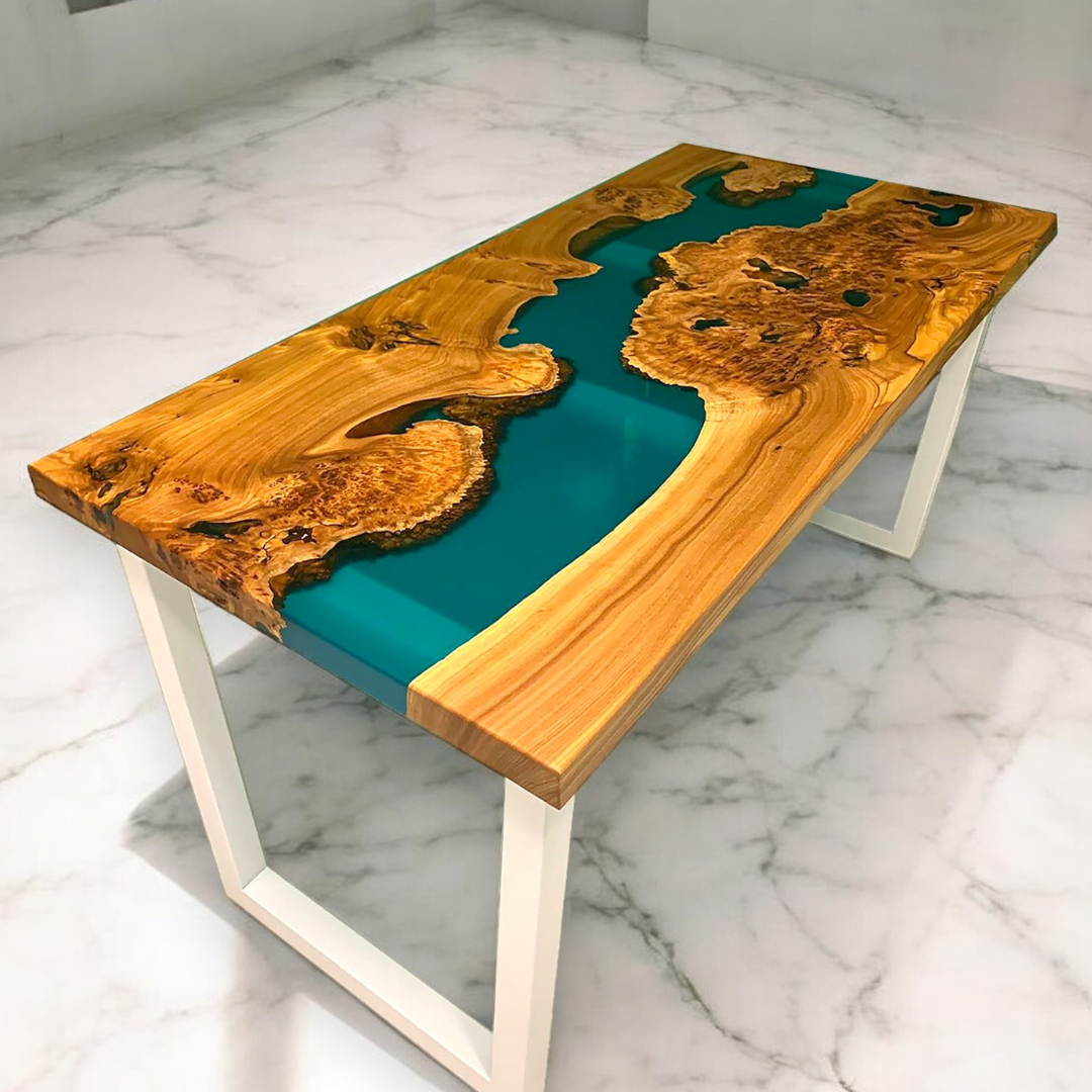 Green Epoxy Table