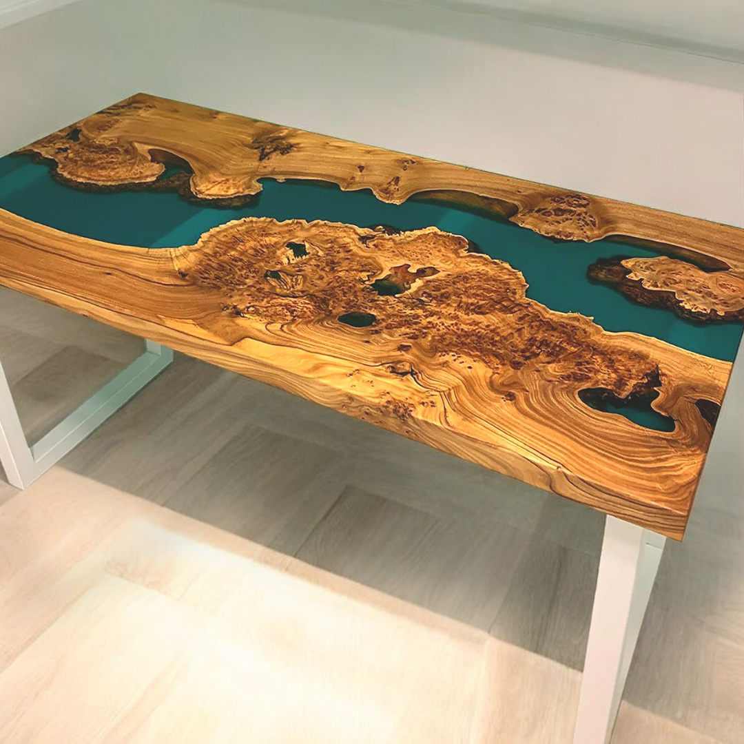 Green Epoxy Table