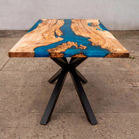 Handmade Resin Epoxy And Wood Dining Table thumbnail