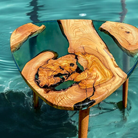 Unique Live Edge Epoxy Coffee Table thumbnail