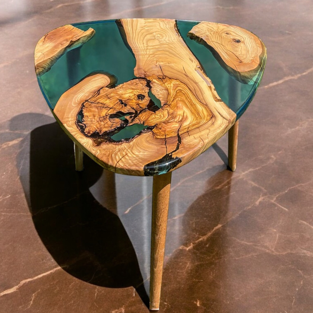 Unique Live Edge Epoxy Coffee Table